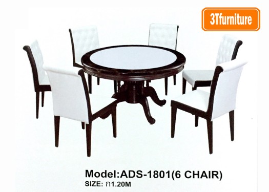 โต๊ะอาหารหน้าหินอ่อน ADS-1801 โต๊ะอาหารหน้าหินอ่อน ADS-1801